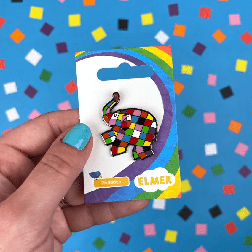 Elmer Jumping Left Pin Badge / Κονκάρδα Έλμερ - Diavazo Greek Books