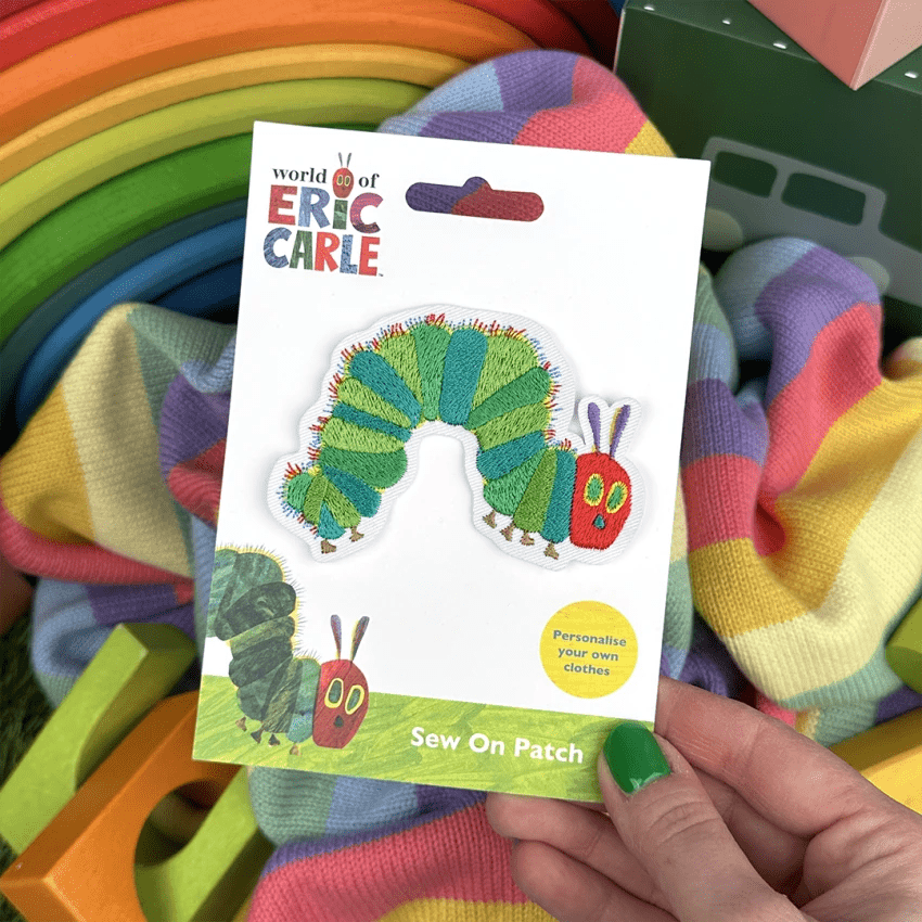 Caterpillar Sew / Iron On Patch - The Very Hungry Caterpillar - Diavazo Greek Books