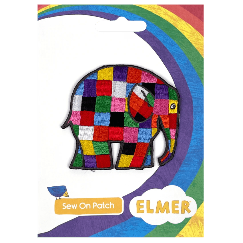 Elmer Walking Right Sew / Iron On Patch - Diavazo Greek Books