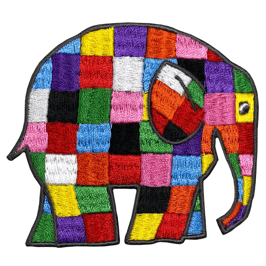 Elmer Walking Right Sew / Iron On Patch - Diavazo Greek Books