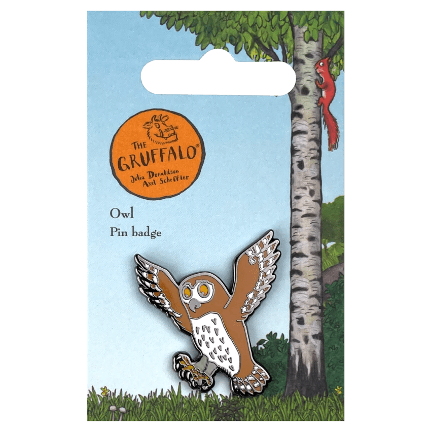 Owl Character Pin Badge / Κονκάρδα Γκρούφαλο Κουκουβάγια - Diavazo Greek Books