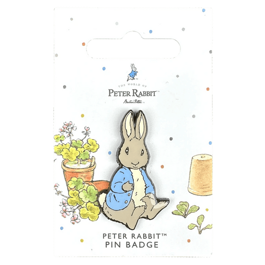Peter Rabbit Sitting Pin Badge / Κονκάρδα Peter Rabbit - Diavazo Greek Books