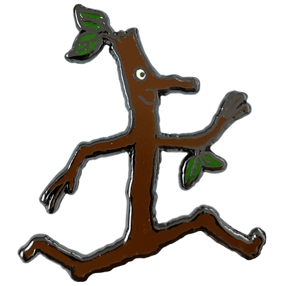 Stick Man Character Pin Badge / Κονκάρδα Ξυλαράκης - Diavazo Greek Books