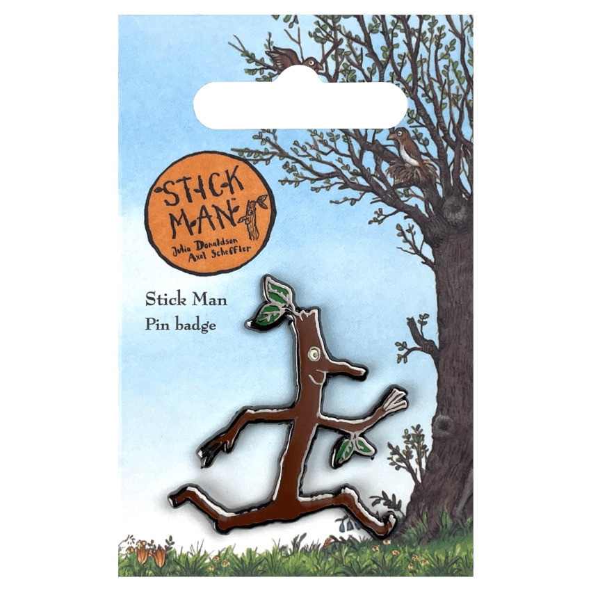 Stick Man Character Pin Badge / Κονκάρδα Ξυλαράκης - Diavazo Greek Books