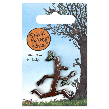 Stick Man Character Pin Badge / Κονκάρδα Ξυλαράκης - Diavazo Greek Books