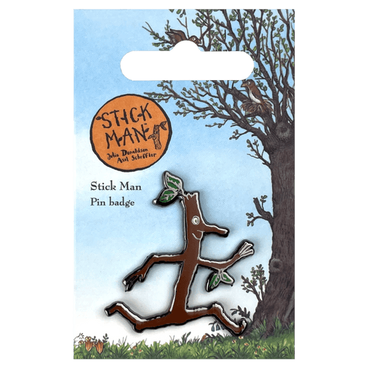 Stick Man Character Pin Badge / Κονκάρδα Ξυλαράκης - Diavazo Greek Books