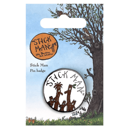 Stick Man Logo Pin Badge / Κονκάρδα Ξυλαράκης - Diavazo Greek Books