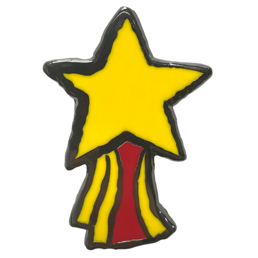 Zog Golden Star Pin Badge / Κονκάρδα Ζογκ Αστέρι - Diavazo Greek Books