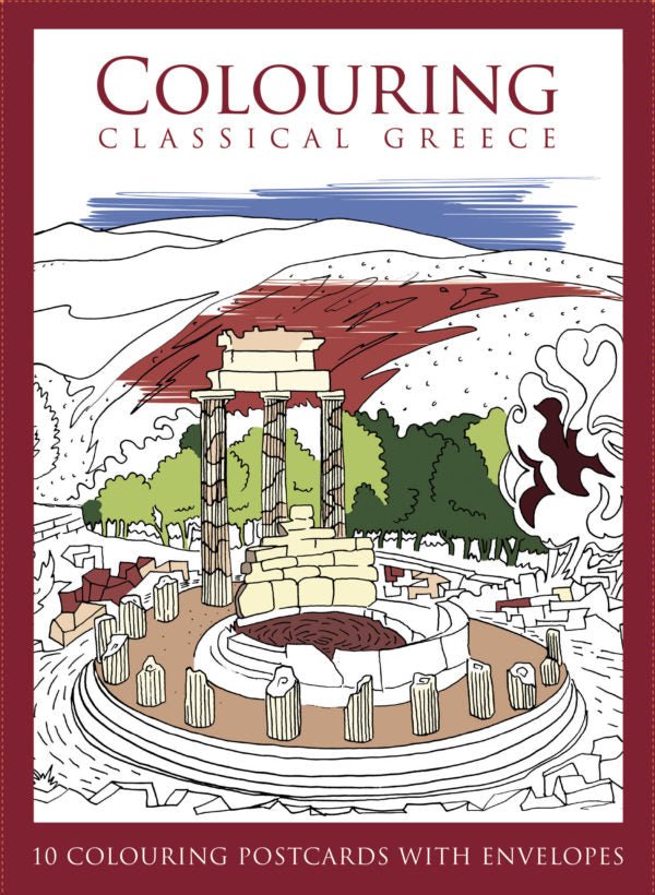 Colouring Classical Greece Postcards - Panagiotis Stavropoulos - Diavazo Greek Books