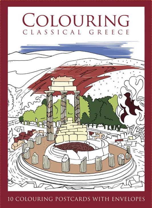 Colouring Classical Greece Postcards - Panagiotis Stavropoulos - Diavazo Greek Books