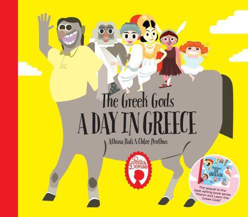 Match & Learn: The Greek Gods - A Day in Greece - Αθηνά Μπαλή - Diavazo Greek Books