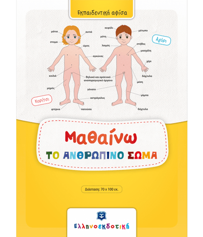 Μαθαίνω το Ανθρώπινο Σώμα (Poster) - Diavazo Greek Books